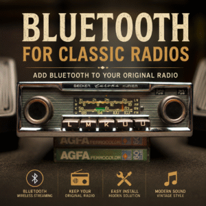 BLUETOOTH ADAPTER FOR YOUR CLASSIC CAR RADIO 6-PIN DIN MONO